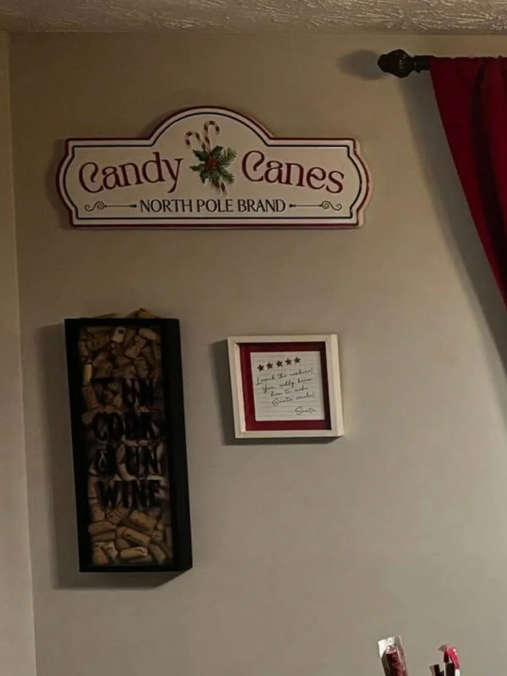 Bed Bath & Beyond Black Framed Wine Cork Shadow Box